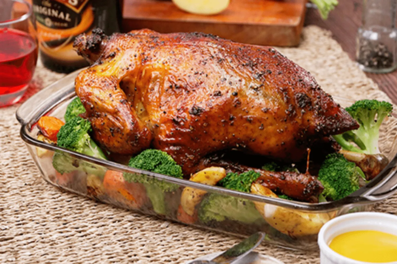 Pollo asado con pimienta negra