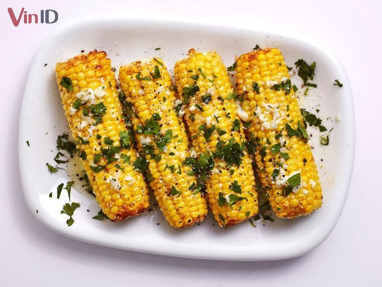 Vegan Grilled Corn with Scallion Oil