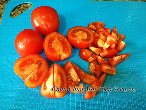 Tomates preparados cuidadosamente
