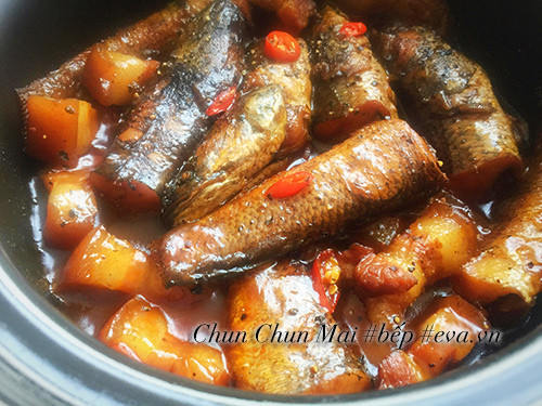 Finished coconut braised fish