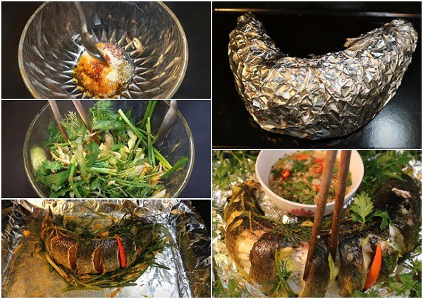 Cách làm cá lóc nướng giấy bạc