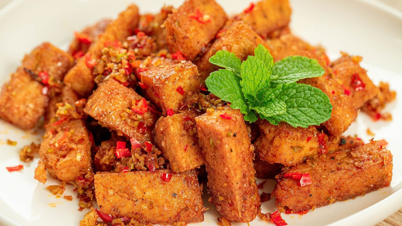 Receta de tofu frito con limón y chile, presta atención a la selección de ingredientes