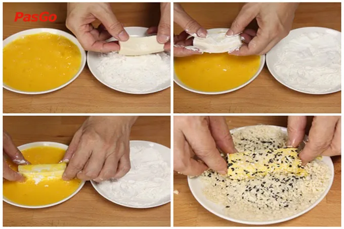 Coating Tofu with Flour