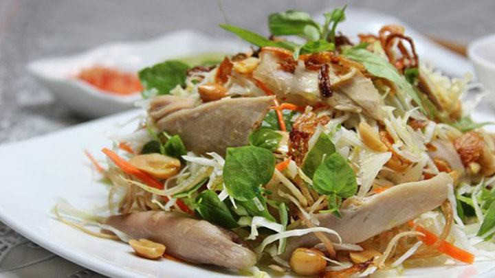 Cách làm gỏi hoa chuối cá lóc nướng