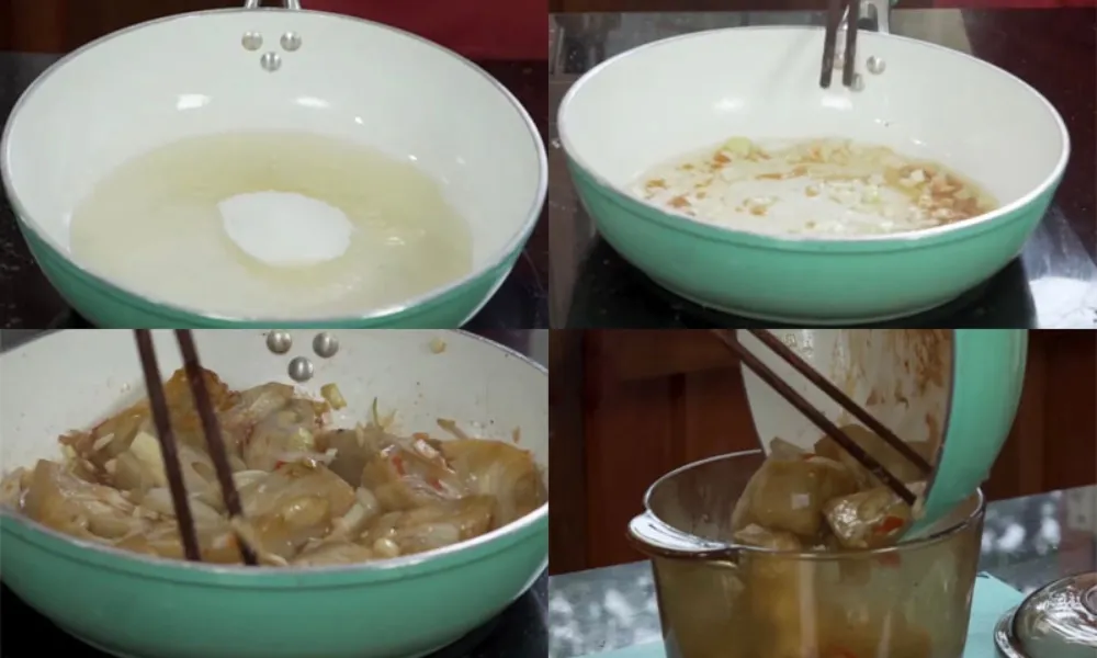 Braising the Jackfruit on the Stove