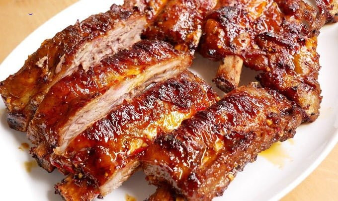 Cách làm sườn nướng tiêu đen - Thành phẩm