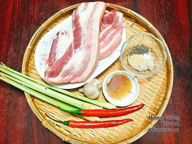 Cách Làm Thịt Ba Chỉ Nướng Sả Ớt