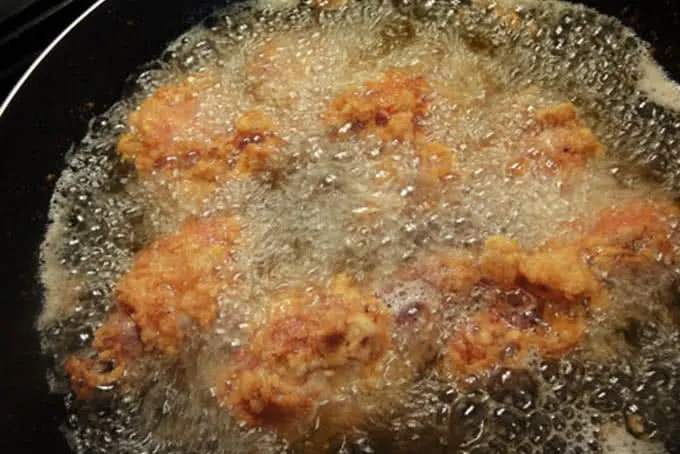 Finished Crispy Fried Crab