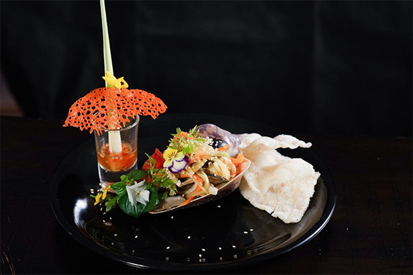 gỏi ốc giác kiểu miền Tây