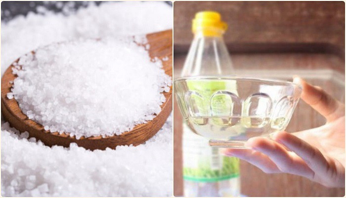 Removing odor from chicken wings with salt and vinegar