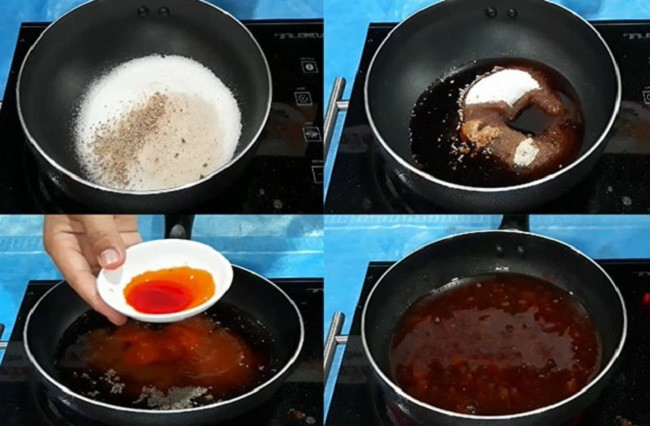 Making sweet and salty sauce