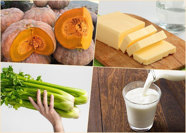 Essential ingredients for making European-style pumpkin soup