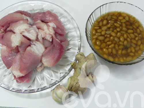 Nguyên liệu chính cho món sườn kho tương hột