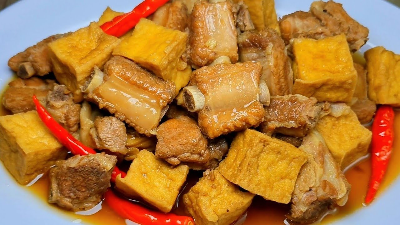 Nguyên liệu chính để làm món sườn kho đậu hũ