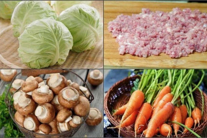 Nguyên liệu làm bắp cải chiên giòn