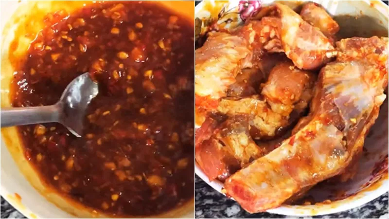 Nguyên liệu làm sườn nướng sa tế