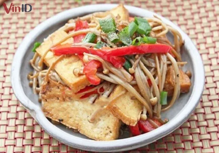 Nguyên liệu nấm kim châm xào chay