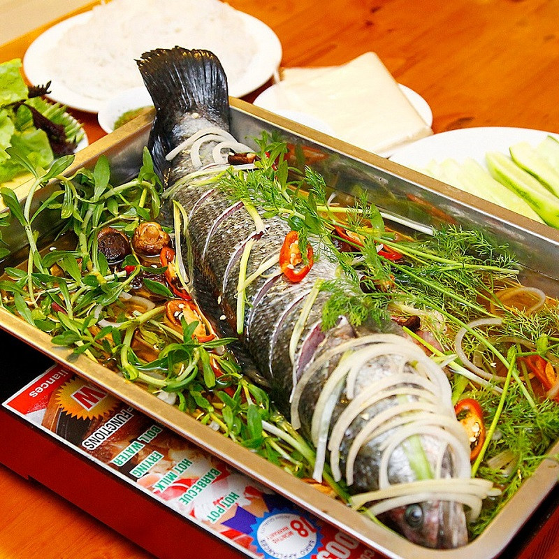 Nguyên liệu nấu cá hấp nước tương