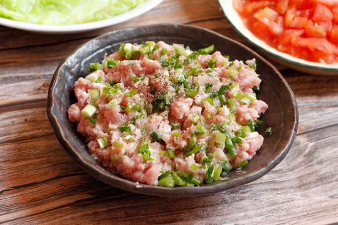 Preparing the batter