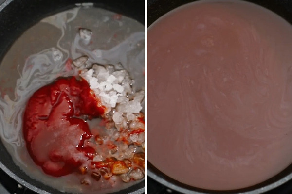 Preparar la salsa agridulce