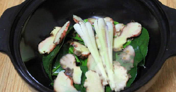 Preparación del jengibre y el chile