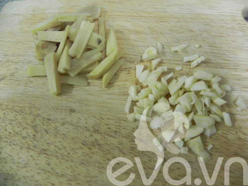 Preparing ribs and other ingredients