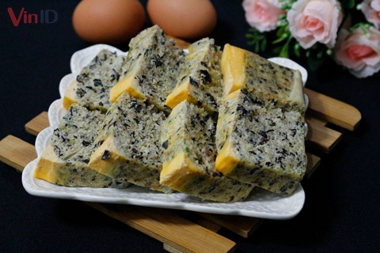 Finished Salted Egg Steamed Pork Belly Dish