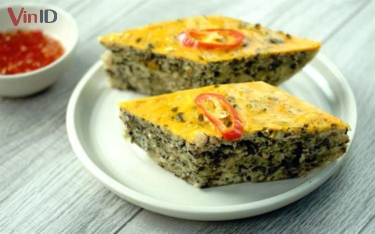 Thịt băm hấp trứng với nấm hương
