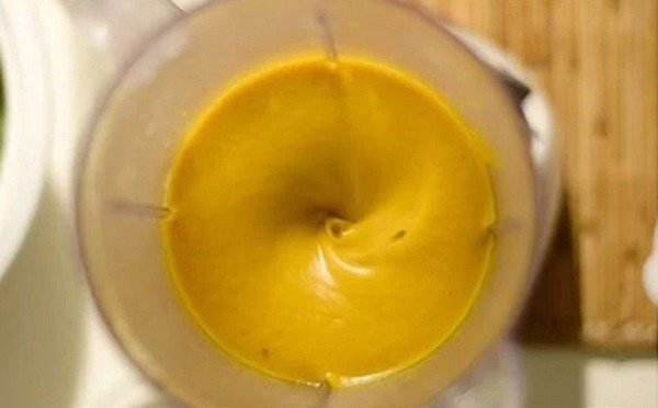 Blending the pumpkin creates a smooth and creamy soup