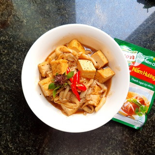 Cách làm đậu hũ kho nấm bào ngư