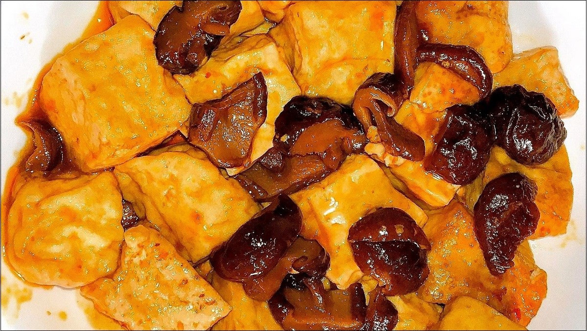 Receta de Tofu Estofado con Setas Shiitake