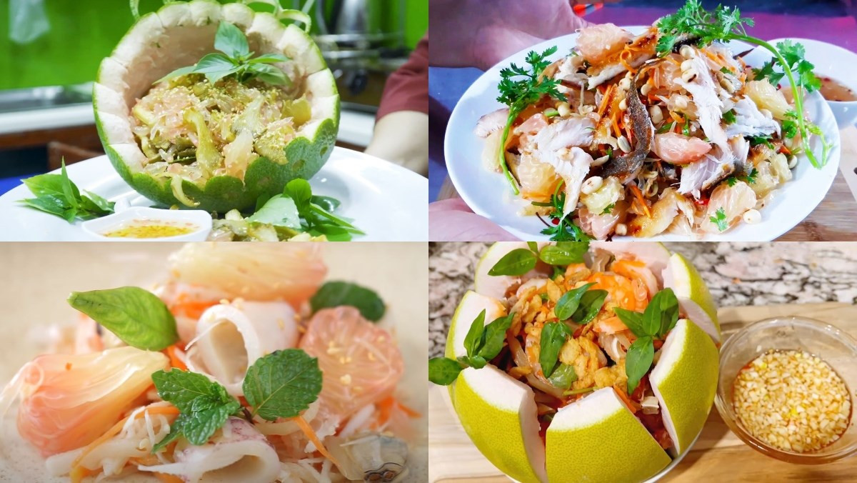 Cách làm gỏi bưởi tôm chay