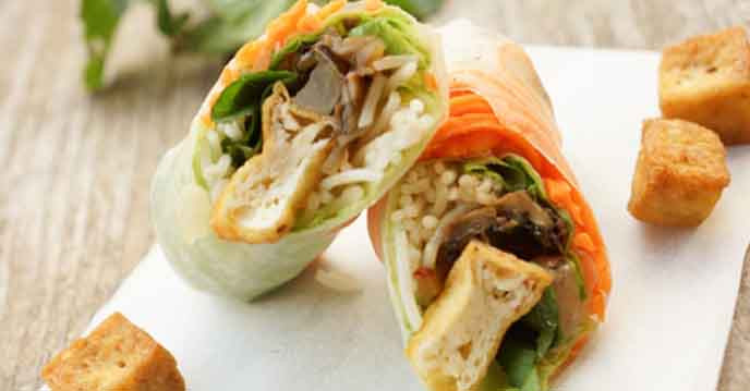 Receta de Ensalada de Loto Vegetariana Finalizada