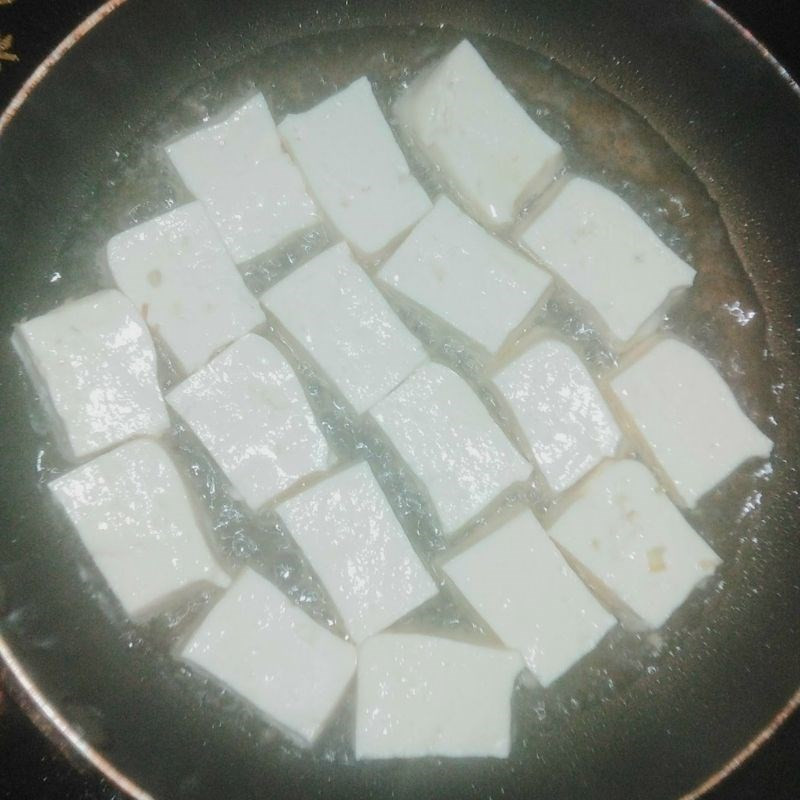 Frying the Tofu Until Golden and Crispy