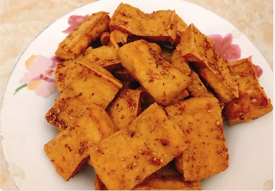 Tofu con lemongrass y chiles terminado