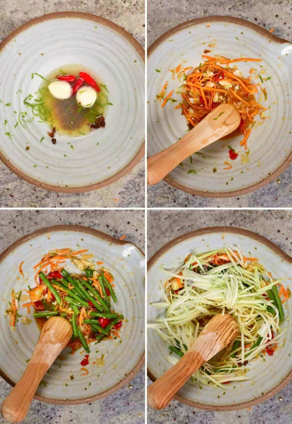 Italian-style vegan salad with cherry tomatoes - finished