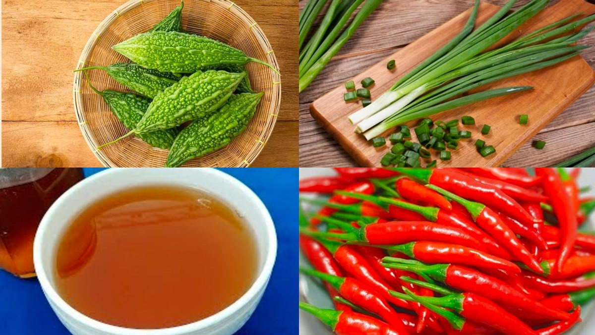 Imagen de los ingredientes del plato de amargón guisado