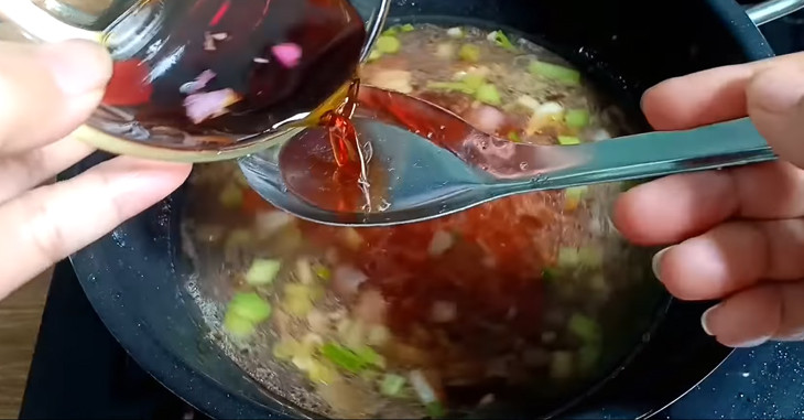 Making the braising sauce