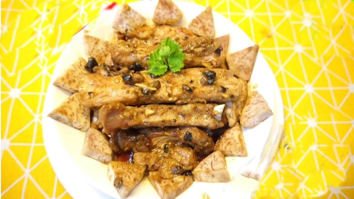 Món sườn hấp xì dầu thơm ngon