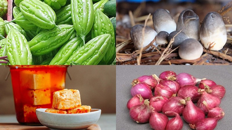 Nguyên liệu cần thiết để làm nấm rơm kho khổ qua