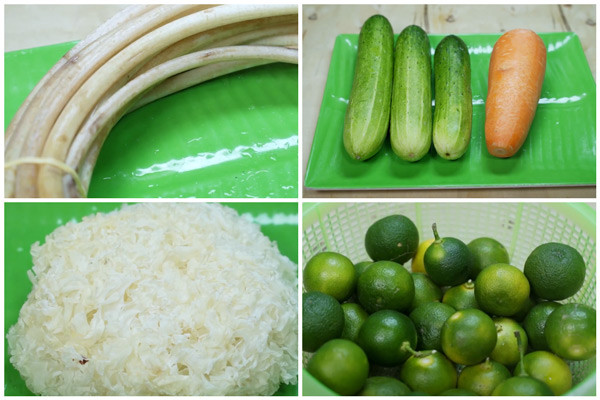 Nguyên liệu chính làm gỏi ngó sen chay