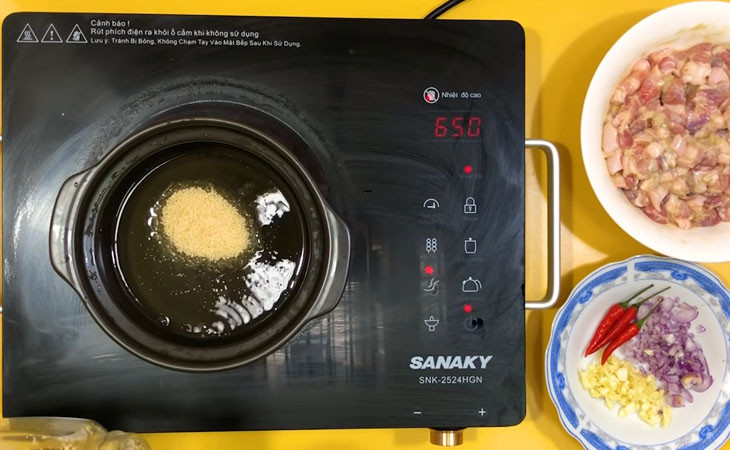 Ingredientes para tofu con chao