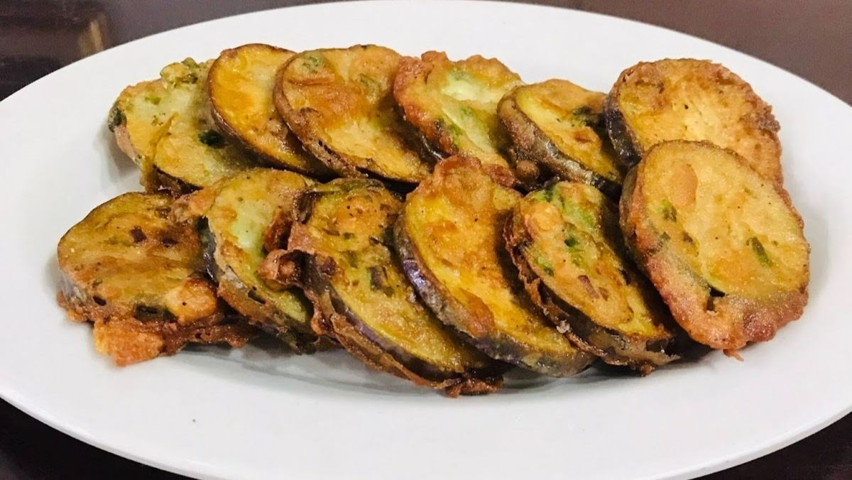 Nguyên liệu làm cà tím chiên giòn