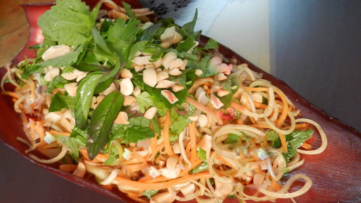 Ingredients for Mekong Delta Vegan Banana Blossom Salad