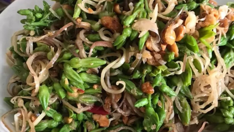 Nguyên liệu làm gỏi hoa thiên lý chay