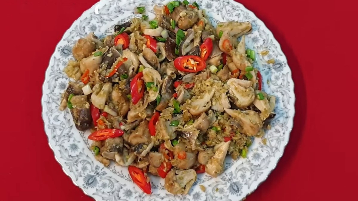 Nguyên liệu làm gỏi nấm rơm chay