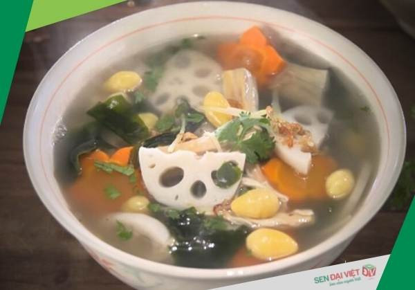 Nguyên liệu làm gỏi rong biển củ sen