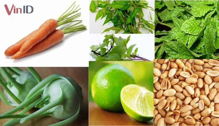 Nguyên liệu làm gỏi su su cà chua chay