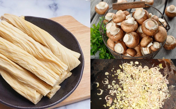 Nguyên liệu làm nấm hương kho tàu hũ ky