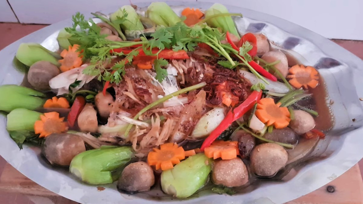 Nguyên liệu món cá hấp nấm